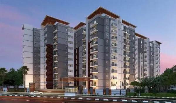 Ongoing construction and structural work at a Godrej project in Bengaluru