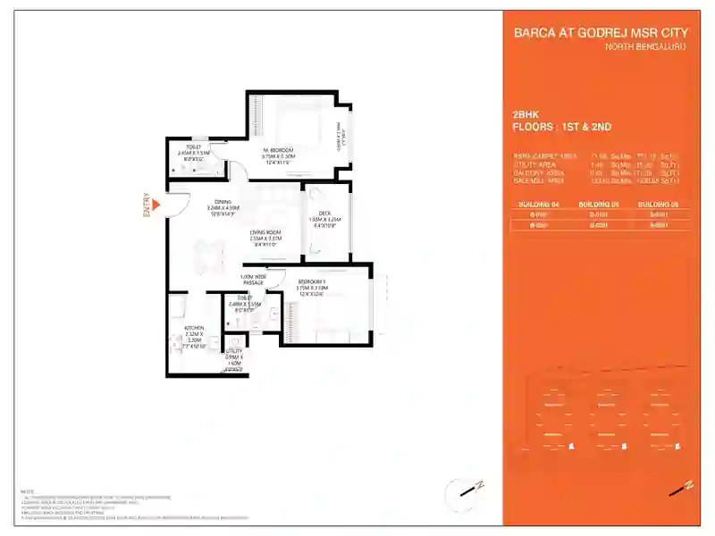 Featured Image of Godrej MSR City 2 BHK Floor Plan