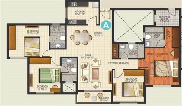 Featured Image of Godrej Whitefield 4.5 BHK Floor Plan